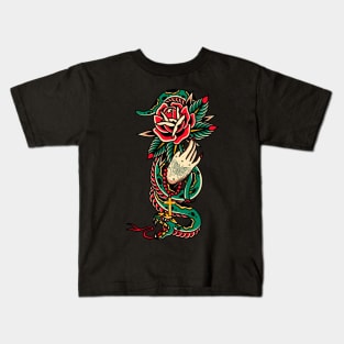 flower snake Kids T-Shirt